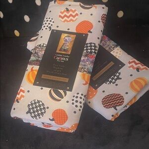 Cynthia Rowley Festive Pumpkin and Polka Dot Napkins